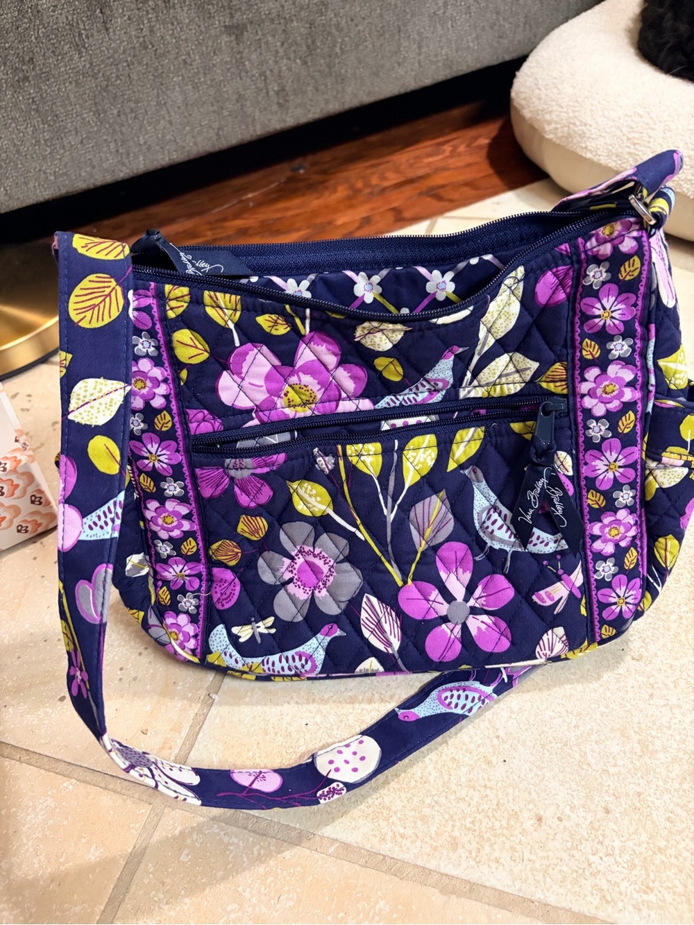 Vera Bradley Floral Nightingale Crossbody
